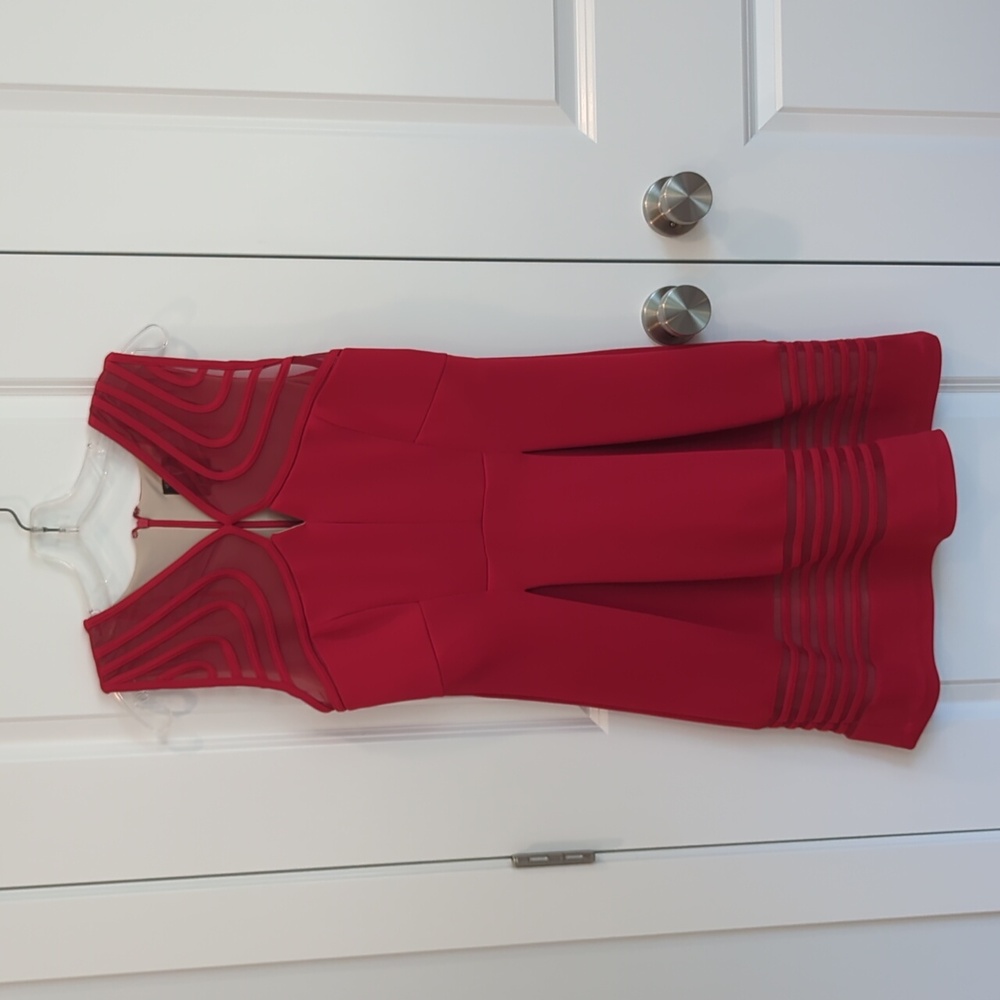 Jax Dress, Size 8, Red Cocktail Dress